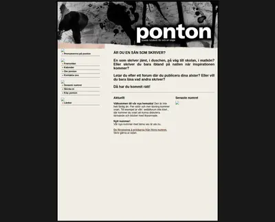 PONTON startsida 2004
