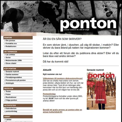 PONTON startsida 2007