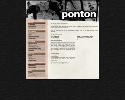 PONTON startsida 2008