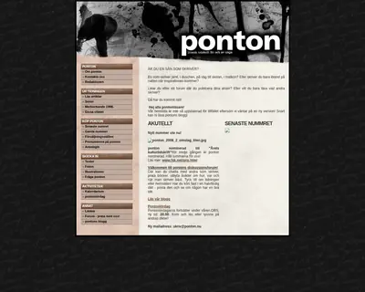 PONTON startsida 2009