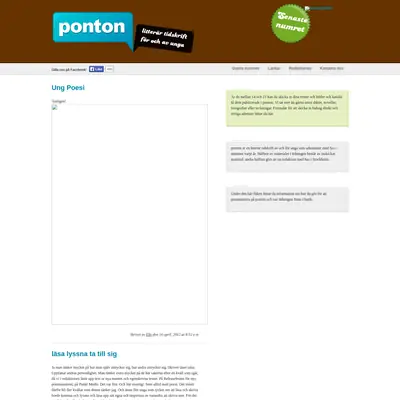 PONTON startsida 2012