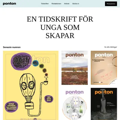 PONTON startsida 2022