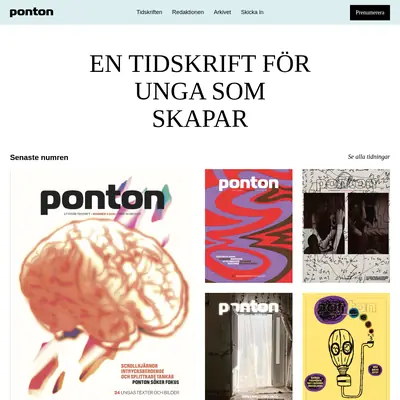 PONTON startsida 2023