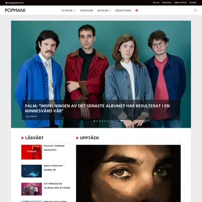 popmani.se startsida 2018