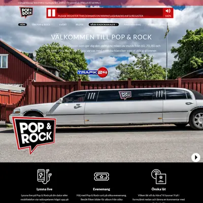 Pop och Rock Umeå startsida 2021
