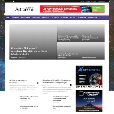Populär astronomi startsida 2018