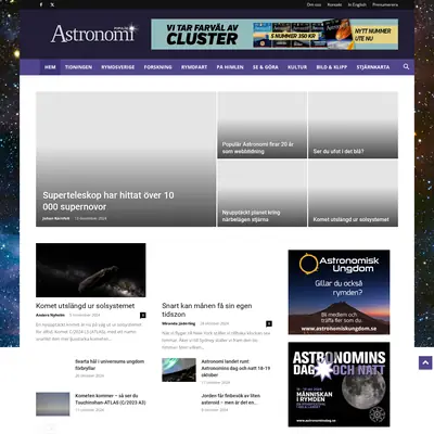 Populär astronomi startsida 2025