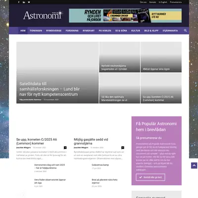 Populär astronomi startsida 2026