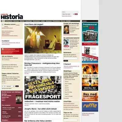 POPULÄR HISTORIA startsida 2010