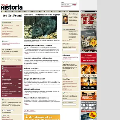 POPULÄR HISTORIA startsida 2011