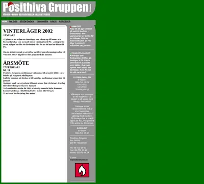 Posithiva Nyheter startsida 2002