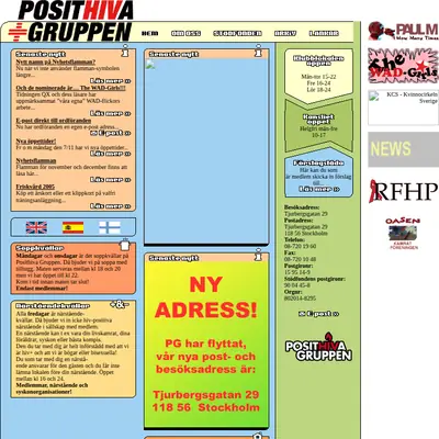 Posithiva Nyheter startsida 2006