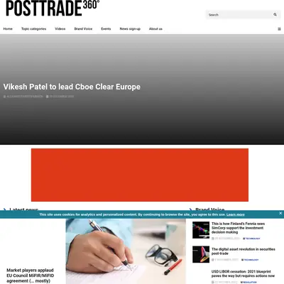 PostTrade 360° startsida 2023