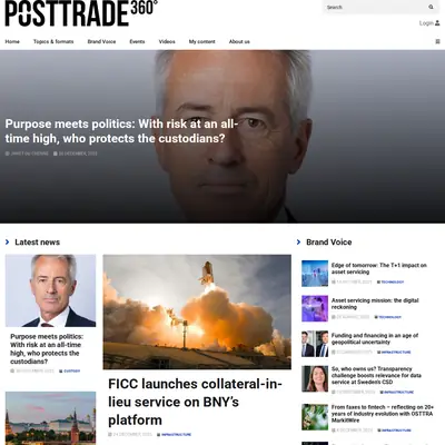 PostTrade 360°, posttrade360.com startsida 2026