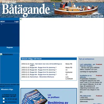 PRAKTISKT BÅTÄGANDE startsida 2005