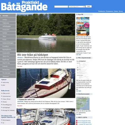 PRAKTISKT BÅTÄGANDE startsida 2010