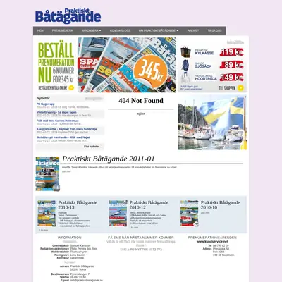 PRAKTISKT BÅTÄGANDE startsida 2011