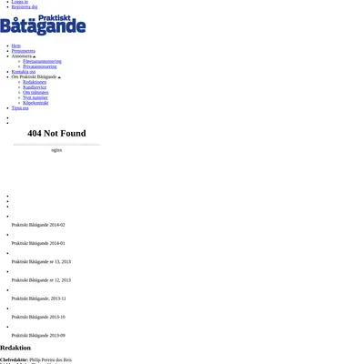 PRAKTISKT BÅTÄGANDE startsida 2014