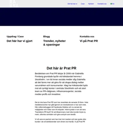 Prat startsida 2025