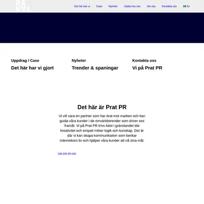 Prat startsida 2026