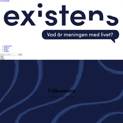 Existens startsida 2025