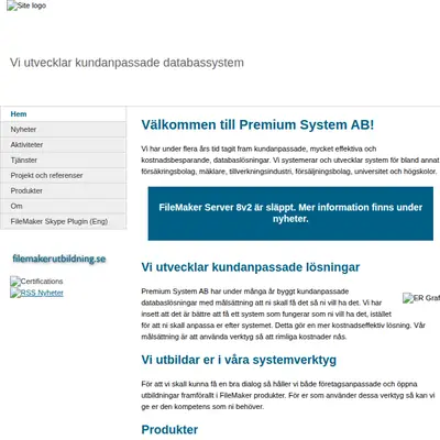 PREMIUM startsida 2006