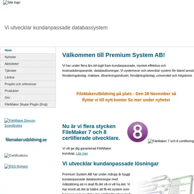 PREMIUM startsida 2007
