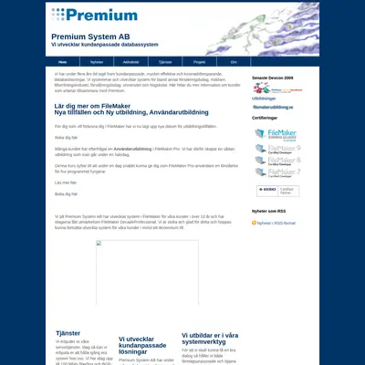 PREMIUM startsida 2012