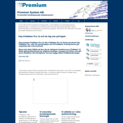 PREMIUM startsida 2013