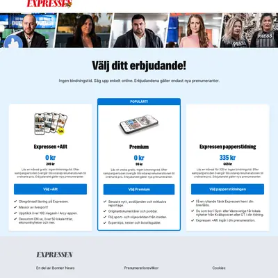 Expressen - TV 14 startsida 2024