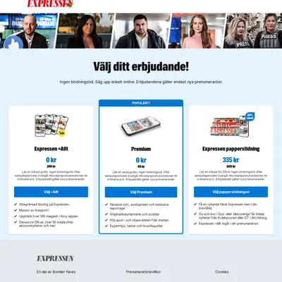 Expressen - TV 14 startsida 2025