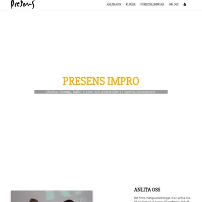 Presens startsida 2017