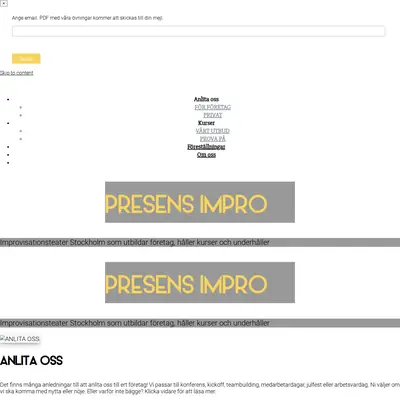 Presens startsida 2019