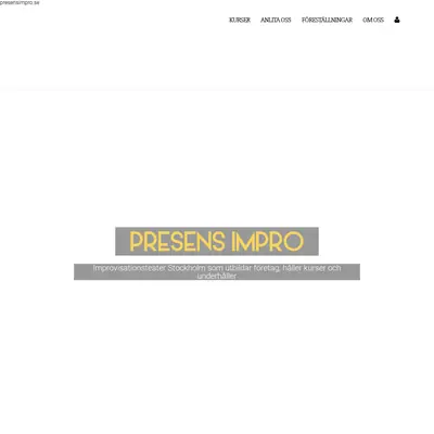 Presens startsida 2022