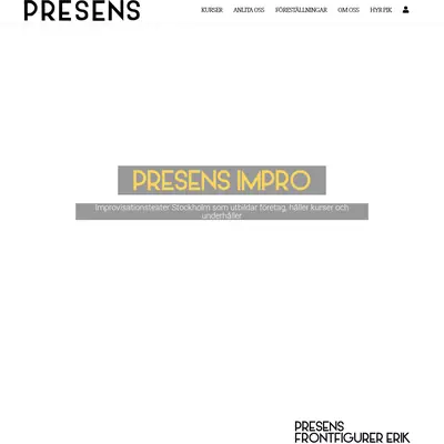 Presens startsida 2023
