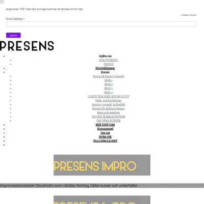 Presens startsida 2024