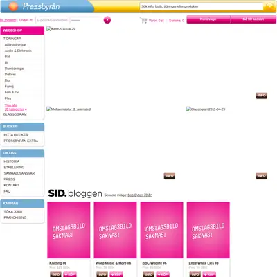 www.pressbyran.se startsida 2011