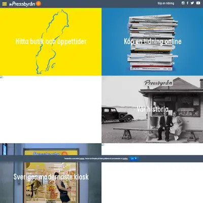 www.pressbyran.se startsida 2019