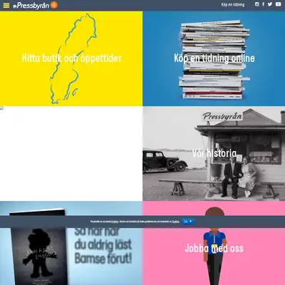 www.pressbyran.se startsida 2020