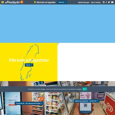www.pressbyran.se startsida 2021