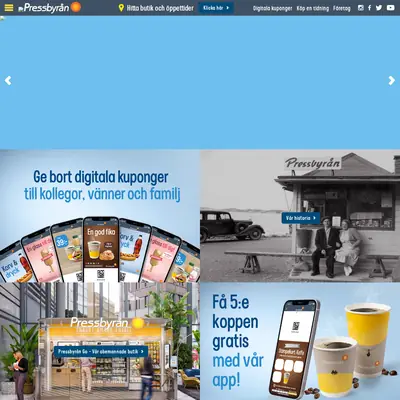 www.pressbyran.se startsida 2022