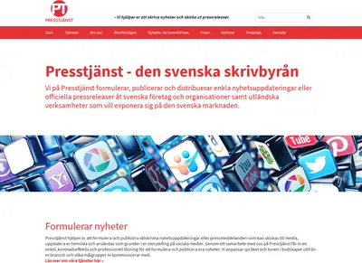 www.presstjanst.com startsida 2018