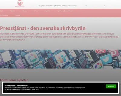 www.presstjanst.com startsida 2023