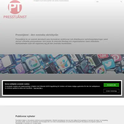 www.presstjanst.com startsida 2025