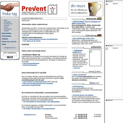 Arbetsliv startsida 2004