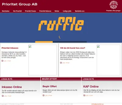 www.prioritet.se startsida 2010