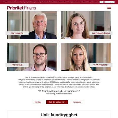 www.prioritet.se startsida 2019