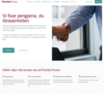 www.prioritet.se startsida 2023