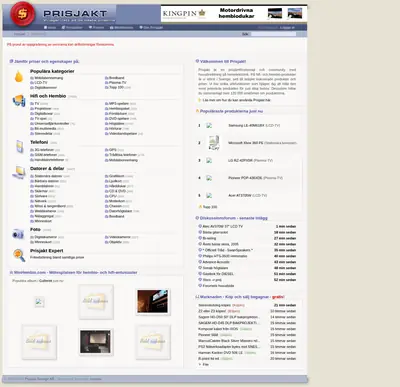 prisjakt.nu startsida 2006