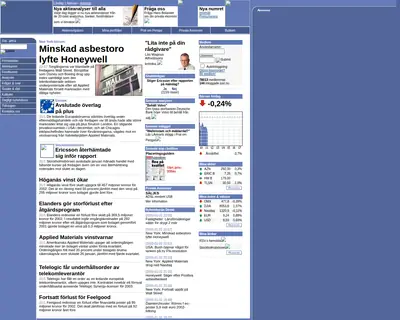 Privata Affärer startsida 2003
